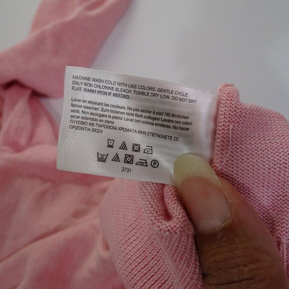 Brooks Brothers V-Neck Sweater Pink Men Size L Preppy Classic Supima Cotton - Picture 8 of 11